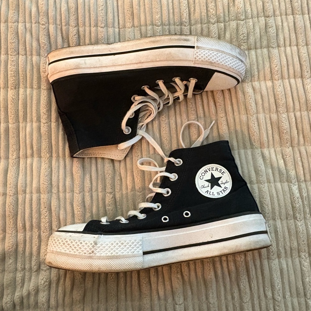 Converse Black and White High-Tops
